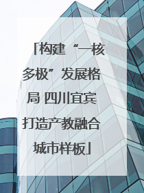 构建“一核多极”发展格局 四川宜宾打造产教融合城市样板